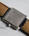 Rear view of Piaget Ref. 26354 automatic movement case back in solid white gold.