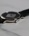 Detailed view of the Piaget Ref. 922 crown integrated into the slim 18K white gold case.