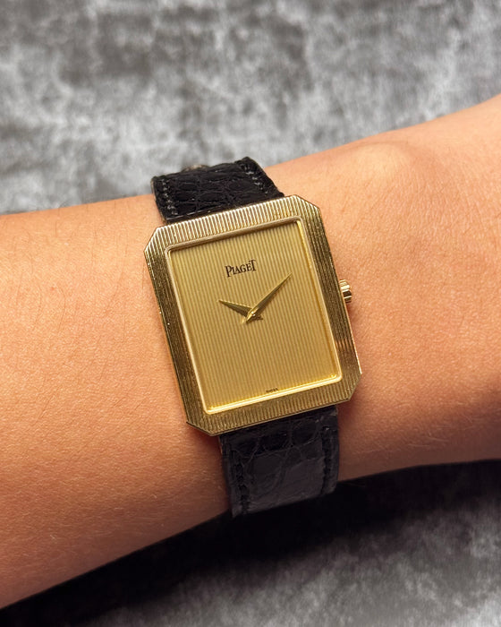 Piaget Protocole 90154 worn on wrist, demonstrating elegant proportions and refined presence.