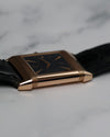 Side view of the Reverso showing the case thickness and lug structure.