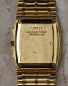 Rear view of the Audemars Piguet Bamboo 27mm showing the solid 18K gold case back with hallmarks.