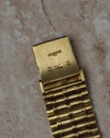 Underside of the clasp mechanism on the Audemars Piguet Bamboo 27mm bracelet – gold construction detail.