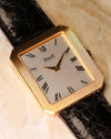 Piaget Protocole Jumbo 90154 showcasing slim case profile and leather strap.