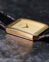 Slim side profile of Piaget Protocole 90154 emphasizing ultra-thin case design.