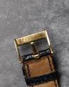 Underside of original 18K yellow gold Piaget buckle, detail of clasp construction.