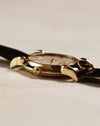 Crown view of Vacheron Constantin Les Historiques Ref. 48001 with fluted crown and elegant case details
