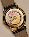 Open case back of Vacheron Constantin Les Historiques 48001 displaying manual winding movement