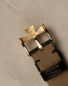 Underside of Vacheron Constantin 18k gold buckle with engraved markings