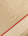 Detailed view of the owl hallmarks and maker’s mark “GL with dagger,” confirming French import and 18k gold purity.