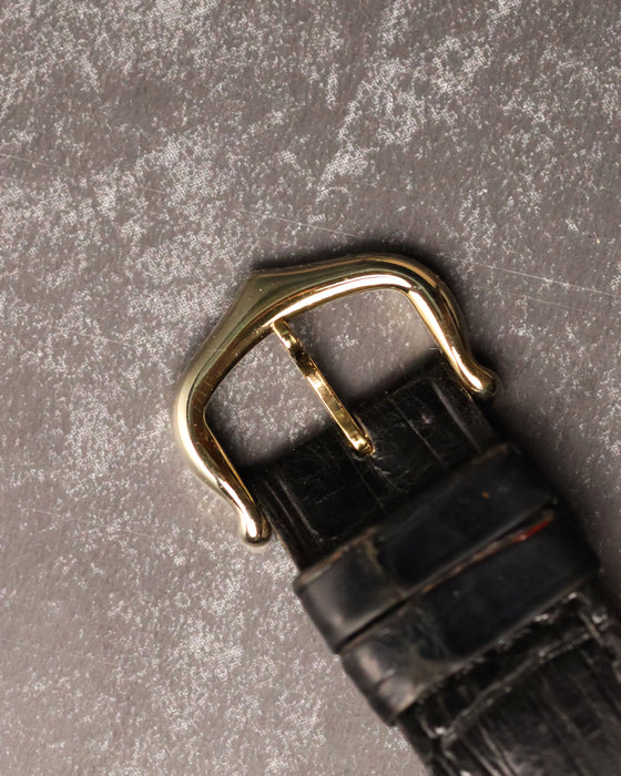 Cartier plated pin buckle fitted to the strap of the Cartier Arcade LM Ref. 9605.