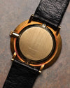 Reverse view of the Piaget Ref. 9118 showing the solid 18K gold caseback stamped with the reference number.