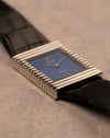 Side profile of Rolex Cellini 4012 showing ribbed white gold case architecture