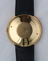 Caseback of Rolex Zephyr Ref. 9919 “Disco Volante” in 18K yellow gold with smooth polished surface and central brushed area