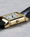 Close-up side view of case bands and crown showing polished finishing and proportions.