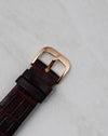 Audemars Piguet 14988OR original rose gold buckle with brown alligator strap detail
