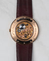 Audemars Piguet 14988OR open caseback showing engraved ultra-thin calibre 2003 movement
