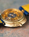 Opposite side profile of the Chaumet Pebble 13A highlighting the signed case and bullet-shaped crown.