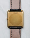 Caseback view of the Piaget Protocole Ref. 8154 showing the solid 18k yellow gold back and reference engraving.