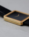 Low-angle profile of the Piaget Protocole Ref. 8154 showing the stepped case side and thin proportions.