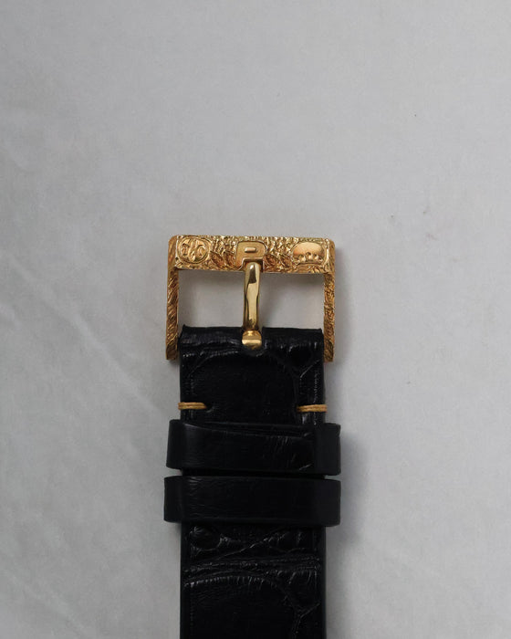 Original Piaget signed 18k yellow gold buckle accompanying the Piaget Ref. 9591.