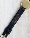 Patek Philippe Ref. 3017 signed original strap detail with Geneva stamping visible.