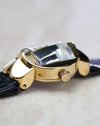 Close-up side profile of the Patek Philippe Ref. 3017 showing the pagoda-style crystal and lug architecture.