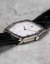 Side profile of the Rolex Cellini Ref. 4170 showing its slim 18K white gold case and engine-turned bezel.