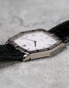 Side profile of the Rolex Cellini Ref. 4170 showing the thin manual-wind case and polished lugs.