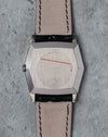 Caseback of the Rolex Cellini Ref. 4170 showing reference and serial engravings with light wear.