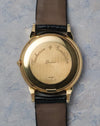 Caseback view of the Vacheron Constantin Historiques 48003 in yellow gold with engraved Historiques branding.