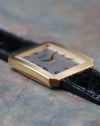 pposite side profile of the Piaget Protocole Jumbo Ref. 90154 showing the faceted case corners and ribbed bezel.