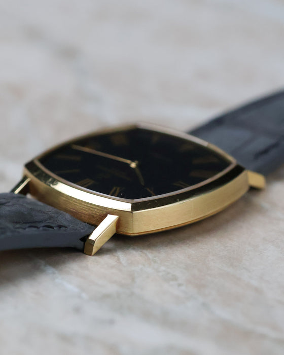 Side angle of the Vacheron Constantin Ref. 7390 showing the elegant lugs and slim case construction.