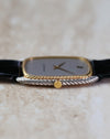 Crown-side view of the Audemars Piguet 4157CA highlighting the twisted two-tone rope construction.