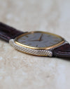 Low-angle photograph highlighting the depth and definition of the Audemars Piguet rope-finished case.