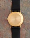 Caseback of the vintage Piaget Ref. 9026 in 18K yellow gold.