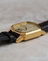 Opposite case profile of the A. Lange & Söhne Arkade showing its shaped case and extended lugs.