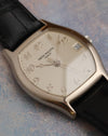 Close-up of the silver dial with applied Breguet-style Arabic numerals and date at 3 o’clock.