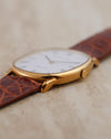 Low side profile of Audemars Piguet Ref. 4083 showing its ultra-thin yellow-gold case.