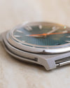 Macro side view highlighting the angular brushed case and polished bezel of the Czapek Antarctique.