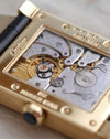 Exhibition caseback showing the decorated manual-winding Cartier calibre 9901 MC.