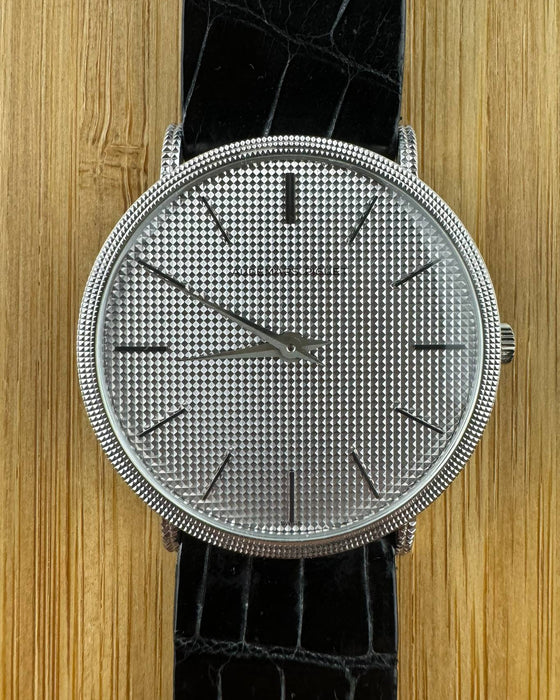Classic Audemars Piguet 4029 white gold dress watch with dauphine hands and original accessories