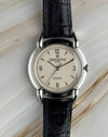 Vacheron Constantin Ref. 48003 vintage watch featuring sculptural Cornes de Vache lugs and textured dial