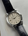 Vacheron Constantin Les Historiques Ref. 48003 platinum watch with Cornes de Vache lugs and silver guilloché dial