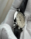 Platinum case and crown detail of Vacheron Constantin 48003 with automatic Calibre 1133 movement