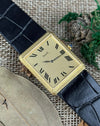 Piaget Ref. 9152 vintage watch in 18K yellow gold with hand-engraved diamond guilloché dial and case, c. 1980s