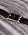 Side profile of the Piaget 9251 showcasing the slim 18K yellow gold case and minimalist design.
