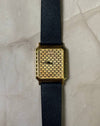 Piaget Ref. 7143 Art Deco watch with 18K gold case and strap, vintage quartz model with sapphire crystal